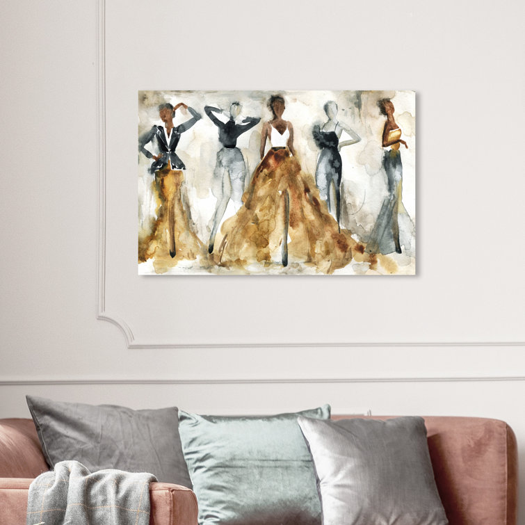 Oliver Gal Dancing All Night Framed On Canvas by Oliver Gal Print